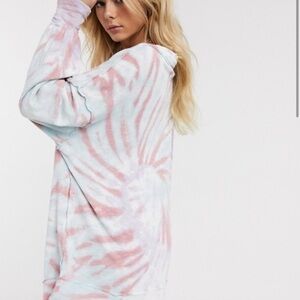 Free People Best Catch Oversize Tie-Dye Sweater Size Small